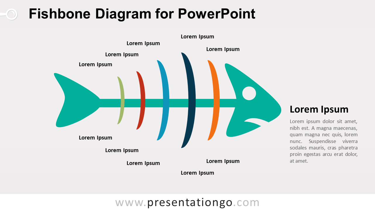 Fishbone Cause And Effect Diagram Flat Powerpoint Design Ppt Images