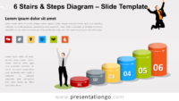 Free 6 Stairs and Steps Diagram for PowerPoint and Google Slides