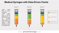 Free Medical Syringes with Data-Driven Charts for PowerPoint