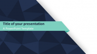 Free Abstract Triangle Pattern PowerPoint Template - Widescreen