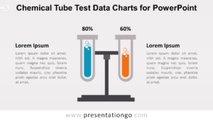 Chemistry Tube Test with Data Charts for PowerPoint