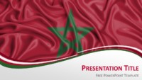 Morocco Flag PowerPoint Template