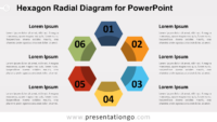 Free Hexagon Radial for PowerPoint