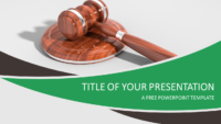 Justice and Law Free PowerPoint Template