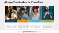 4 Image Placeholders - PowerPoint Template with Photos