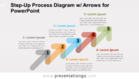 Free Step-Up Process Diagram for PowerPoint