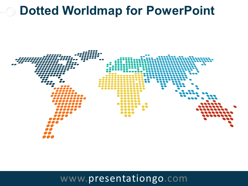 Free Dotted Worldmap for PowerPoint