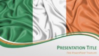 Ireland Flag - Free PowerPoint Template