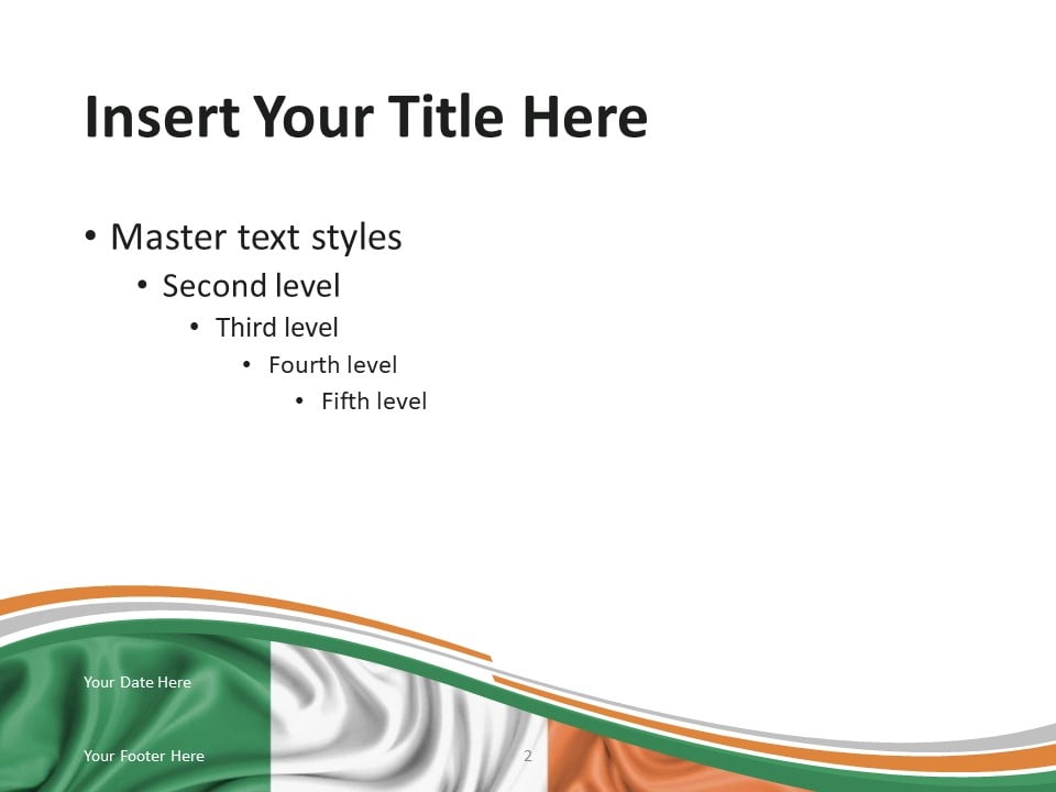 Ireland Flag PowerPoint Template