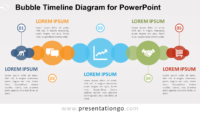 Free Bubble Timeline PowerPoint Diagram