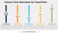 Free Column Chart Alternative PowerPoint Infographics