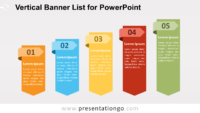 Free Vertical Banner List for PowerPoint