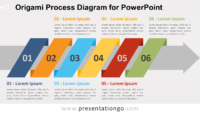 Free Origami Process PowerPoint Diagram