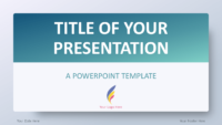 Free Aqua Splash Gradient PowerPoint Template