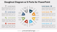 Free Doughnut PowerPoint with 8 Parts