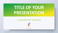 Free Green Gradient PowerPoint Template