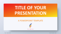 Free Orange Gradient PowerPoint Template