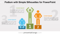 Free Podium and Silhouettes PowerPoint Template