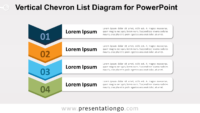 Free Vertical Chevron List for PowerPoint