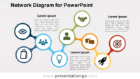 Free Network PowerPoint Diagram