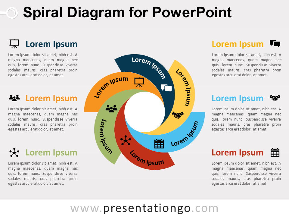 Spiral Diagram for PowerPoint - PresentationGO