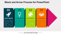 Free Continuous Block Arrow Process for PowerPoint