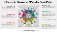 Free Infographic Diagram with 7 Parts PowerPoint Template - Slide 1