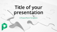 Free Jigsaw Puzzle Template for PowerPoint (Light) - Cover Slide