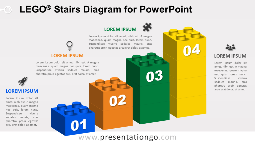 Lego Stairs for PowerPoint