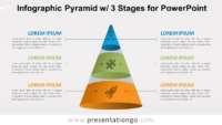 Pyramid with 3 Stages for PowerPoint
