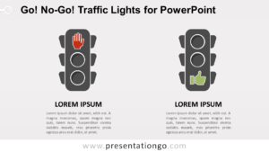 Free Go, No-Go Traffic Lights Comparison for PowerPoint