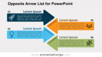 Opposite Arrows for PowerPoint