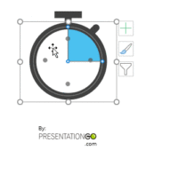 Timer Icon with Chart for PowerPoint - Usage Instructions