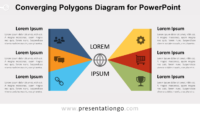 Free Converging Polygons for PowerPoint