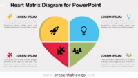 Free Heart Matrix for PowerPoint