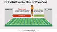 Free Football and Diverging Ideas PowerPoint Template