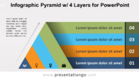 Free Pyramid with 4 Layers for PowerPoint