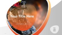 Free Firefighter PowerPoint Template - Cover