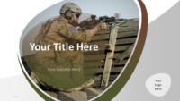 Free Military PowerPoint Template - Cover