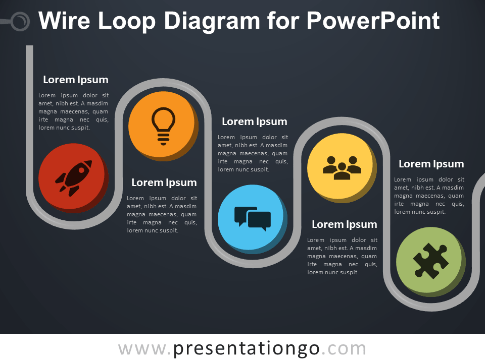 Wire Loop Diagram For Powerpoint