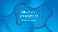 Fluids Free PowerPoint Template (Blue)