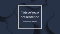 Fluids Free PowerPoint Template (Dark Blue)