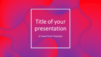 Fluids Free PowerPoint Template (Pink-Purple)