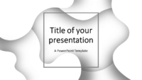Fluids Free PowerPoint Template (White)