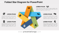 Free Folded Star for PowerPoint