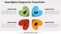 Free Heart Matrix for PowerPoint