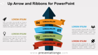 Up-Arrow and Ribbon for PowerPoint