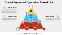 3-Level Segmented Pyramid for PowerPoint