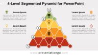 4-Level Segmented Pyramid for PowerPoint