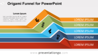 Free Origami Funnel Diagram for PowerPoint
